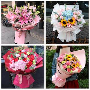 玫瑰百合向日葵康乃馨鲜花安徽宣城泾县绩溪旌德县宁国市同城速递