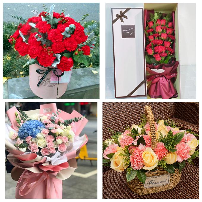 康乃馨向日葵送长辈生日黑龙江绥化市北林区望奎兰西县同城鲜花店