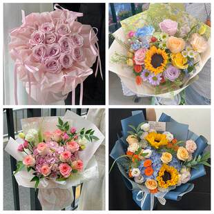 99朵玫瑰花束妇女节向日葵生日鲜花山西忻州市代县繁峙宁武静乐县