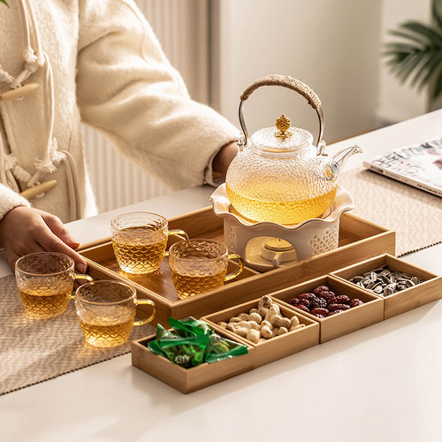 瓷牌茗玻璃茶壶耐热玻璃壶