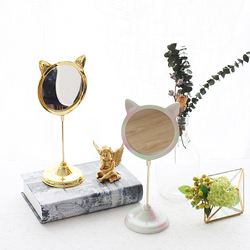 创意可爱猫咪台式镜子 公主少女心梳妆台五彩网红化妆镜橱窗道具|msdalam kategori keluarga/Alat Pembersihan peribadi, Peralatan pembersihan penjagaan diri, com/Cermin mudah alih, cermin mudah alih - dari Buy2taobao.com untuk memberikan perkhidmatan ejen Taobao profesional membeli