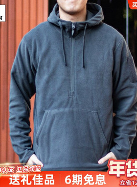 美国KIDON抓绒衣男斯派克SPIKE帽衫SHJ冬季保暖运动套头连帽卫衣