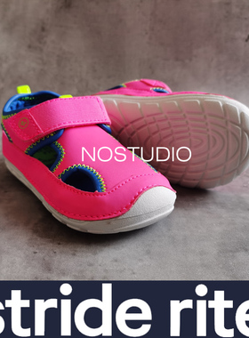 stride rite美国喜健步软底宽头机能运动女童防滑夏季超轻凉鞋