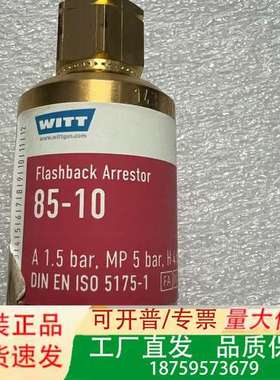 WITT 85-10 Flashback Arrestor，议价