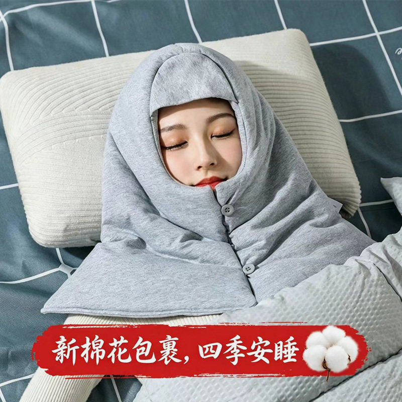 中医养生纯棉棉花保暖睡眠帽正品