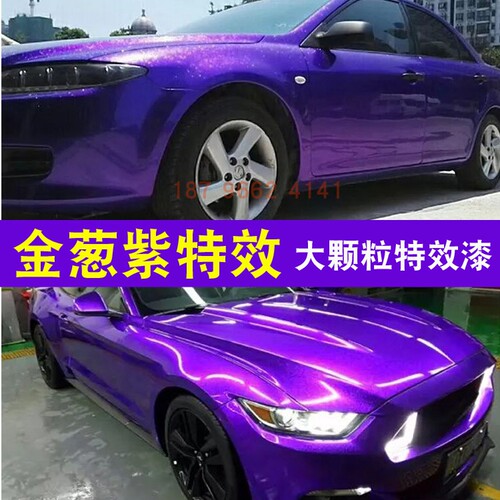 鹦鹉汽车颜色漆金葱紫