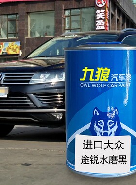 汽车成品漆翻新改色漆进口大油漆众水墨黑月光蓝正黑橙色