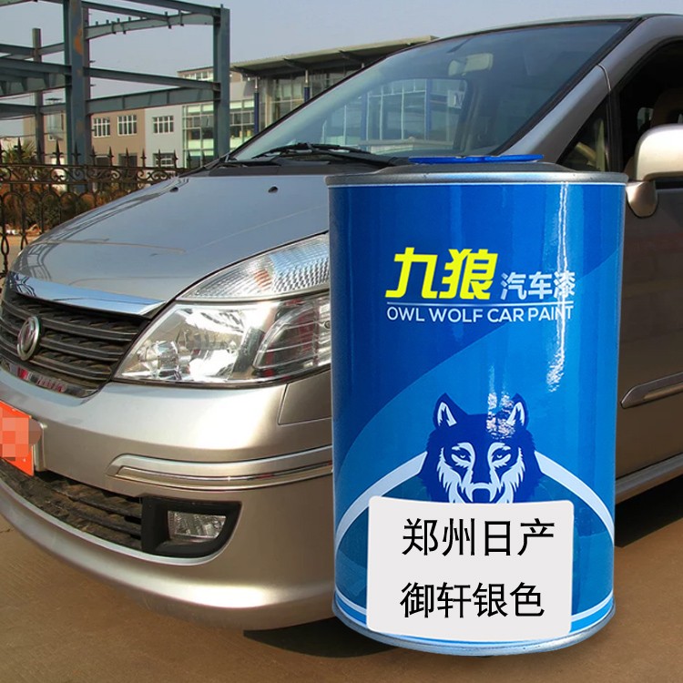 东油漆风雾影白银色汽车