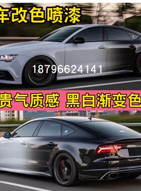 鹦鹉白变黑渐变色汽车漆