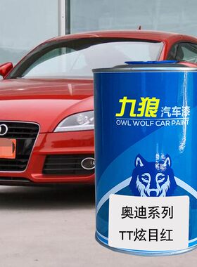 九狼汽车钣金漆翻新改色漆一汽奥油漆迪TT炫目红朱鹭白旋风黑棕色