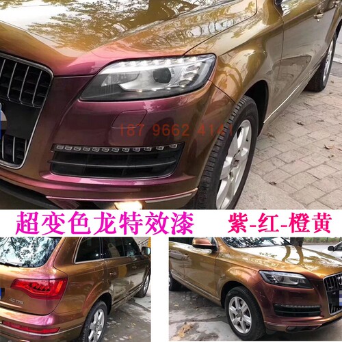 鹦鹉汽车颜色漆紫-红-橙黄