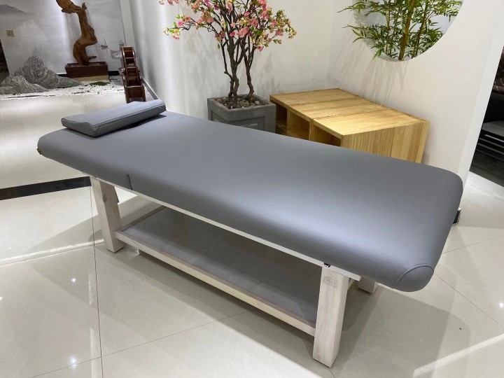 鑫源明仕品牌美容按摩床实木六脚腿10公分海棉不变形75宽