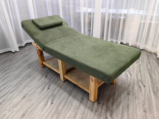 明仕实木按摩床美容床理疗床中医推拿床纹身床六脚纯海棉不变形稳