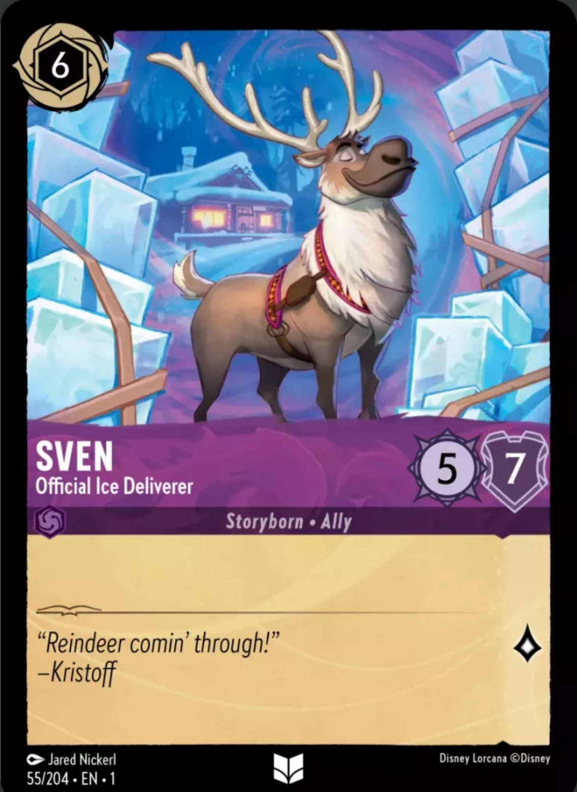 Disney Lorcana迪士尼卡牌 洛卡纳  TFC-55斯特-官方送冰人U平闪