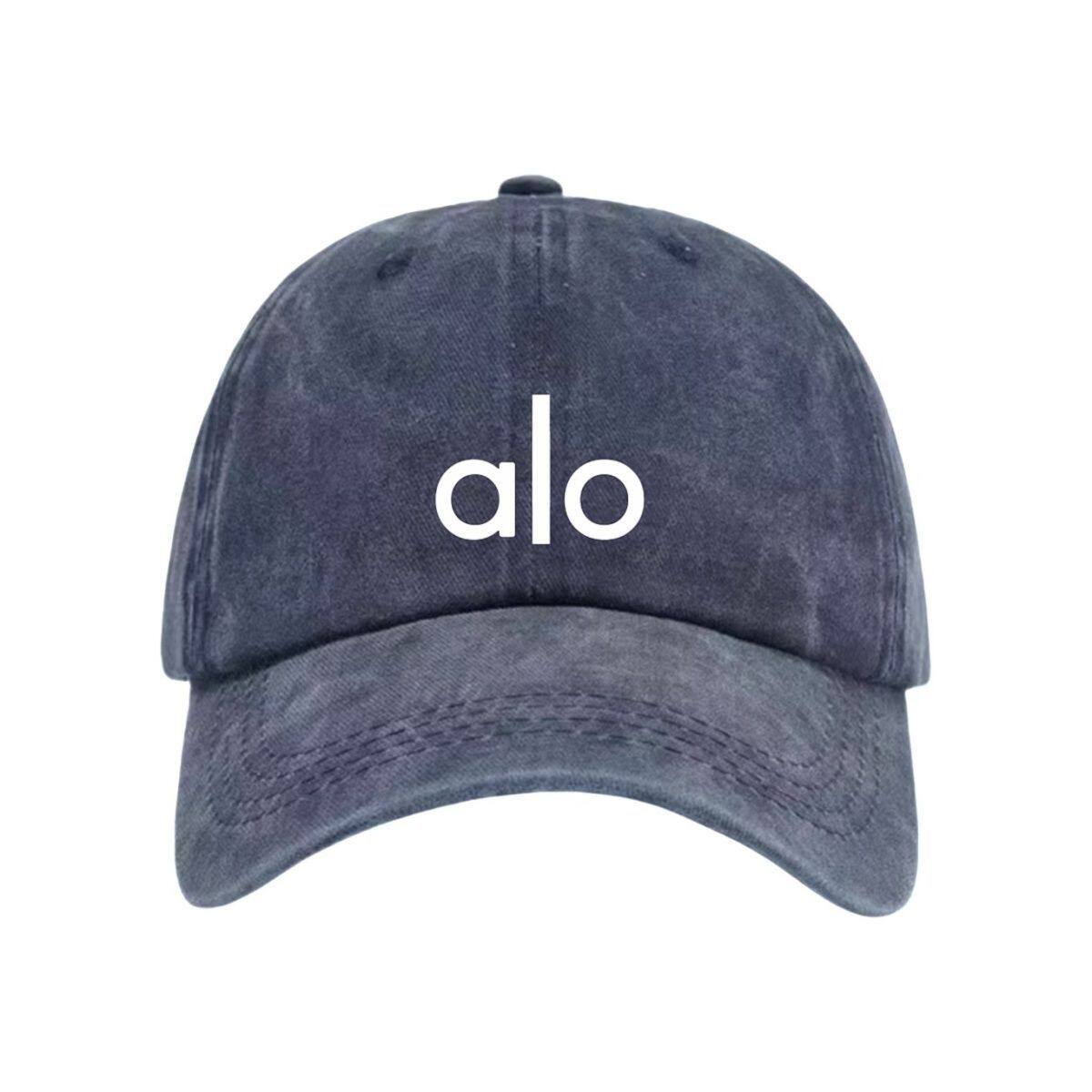 ALO 新款字母棒球帽男女通用情侣百搭四季跑步多巴胺软顶鸭舌帽