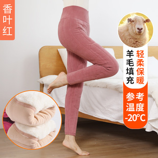丰容2250棉裤冬季加绒内穿高腰德绒保暖裤绒裤打底裤御寒加厚款