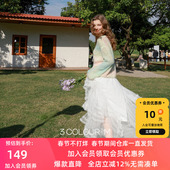 新款 宽松V领落肩袖 针织衫 三彩2026春季 套头毛衫 段染渐变M