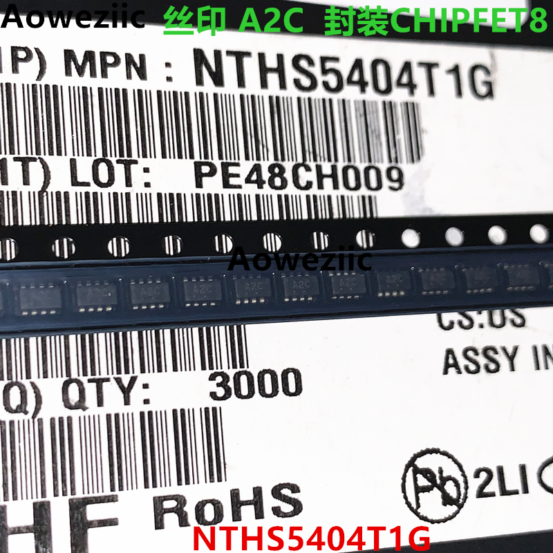NTHS5404T1G CHIPFET8 丝印A2C N沟道 20V 5.2A 场效应管(MOSFET)