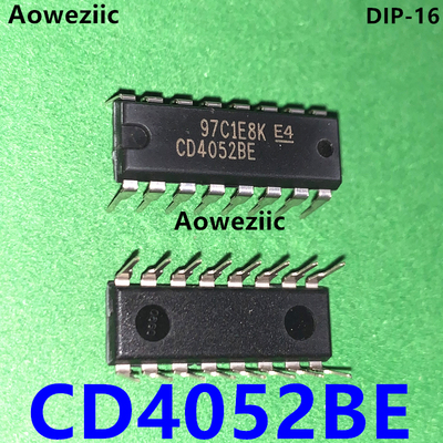 5个 CD4052BE 直插DIP-16 2通道通用多路复用器芯片模拟开关 进口