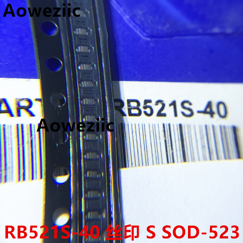100个 RB521S-40 丝印S SOD-523 0603封装 28V 200mA肖特基二极管