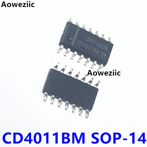 10个 CD4011BE DIP-14 CD4011BM SOP14四路2输入与非门逻辑门国产