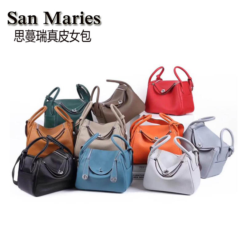 单肩斜跨手提女包明星同款