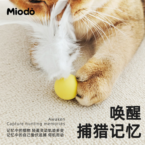 【耐咬不掉渣】硅胶羽毛弹力球
