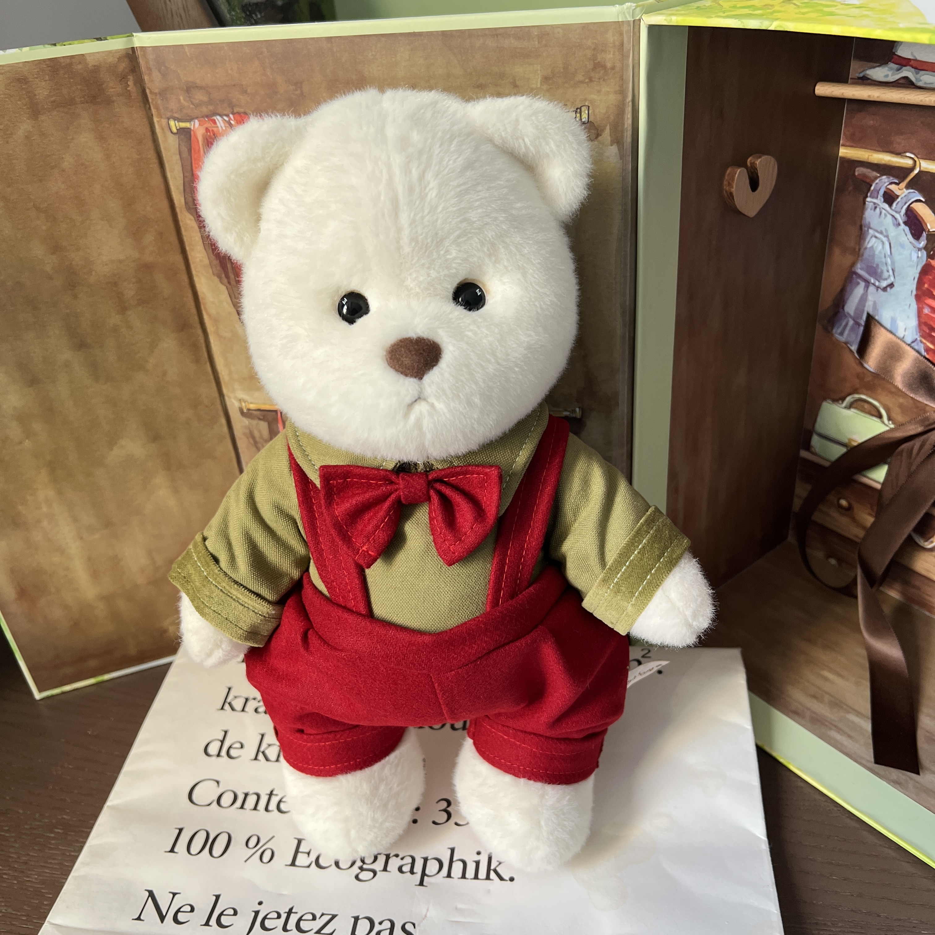 中号莉娜关节熊衣服泰迪熊娃衣