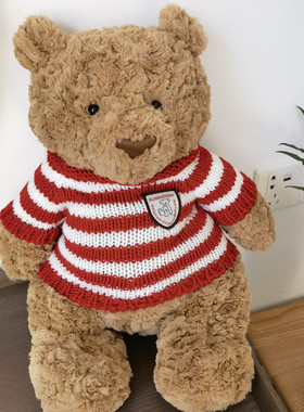 巴塞罗那熊衣服胖胖熊抱抱熊bartholomew小熊替换换洗毛衣圣诞帽