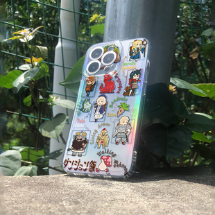 简约迷宫饭镭射手机壳伊津津美适用于iphone16pro安卓透明软壳17promax