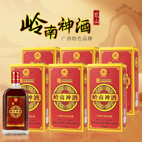 广西龙山岭南神酒35度500ml*6瓶装/礼盒装滋补配制酒经典药材组合