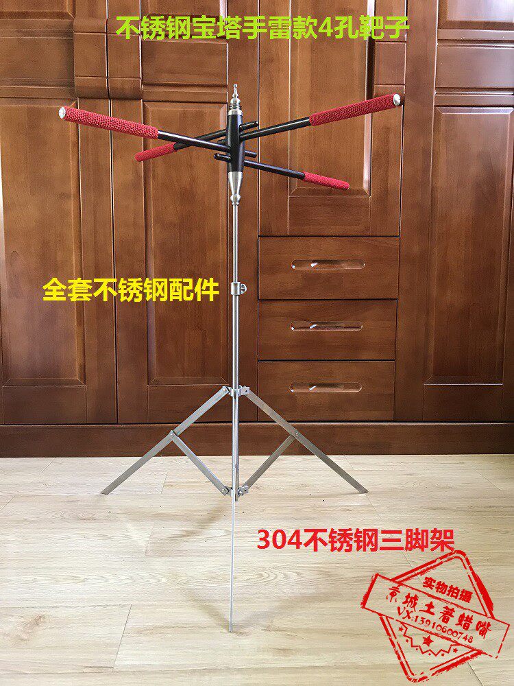 蜡嘴鸟站架 梧桐鸟训练架 乌木4孔训鸟站架 蜡嘴鸟用具不锈钢架子