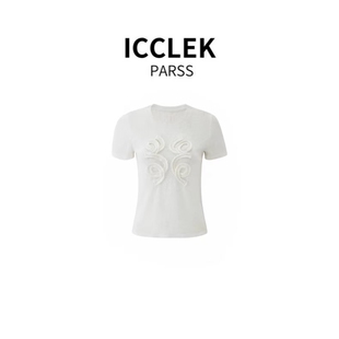 PARSS 针织衫 2025新款 百搭圆领短袖 5765 早秋夏时尚 ICCLEK