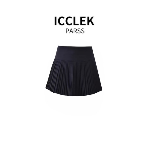 ICCLEK PARSS 2025新款早秋夏时尚百搭学院风高腰显瘦百褶裙-5805