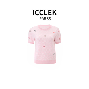 新款 时尚 针织衫 ICCLEK 上衣 2025夏季 短袖 5310 PARSS