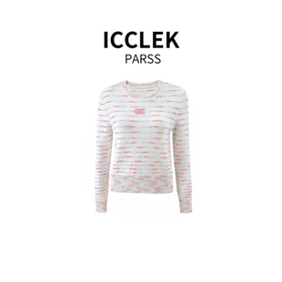 早秋轻奢简约彩虹条纹针织衫 2025新款 5974 PARSS ICCLEK