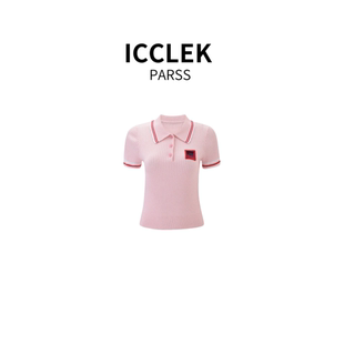 女毛衣 2025早春新款 针织衫 百搭翻领短袖 5495 时尚