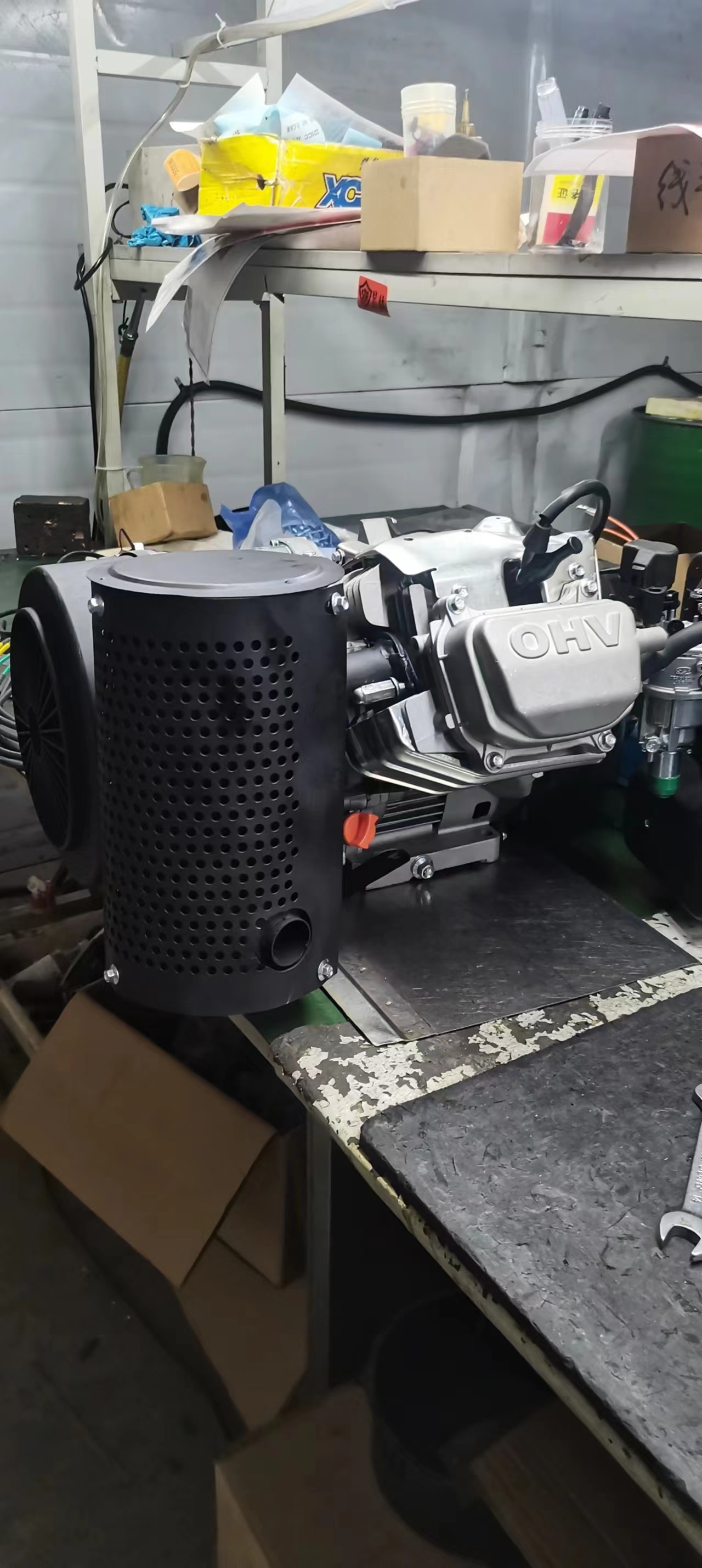 194/500cc10KW增程器汽油发电机电启动