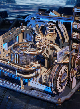 ROKR若客模型拼装高难度手工积木拼图拼板玩具送儿童孩子生日礼物