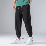 跑量款夏季新款冰丝裤休闲裤男高日系弹力九分裤，男装休闲裤，星座301D(原星座1004-8）