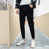 冬季加绒加厚牛仔裤男港风九分牛仔裤休闲裤宽松大码裤K516-P50，男装牛仔裤，星座301D(原星座1004-8）