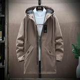 春季不断货款四季款中长款休闲风衣流行男装夹克男外套8929，男装夹克，星座301D(原星座1004-8）