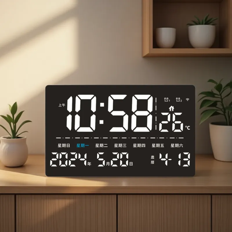 大数字WiFi智能LED电子时钟