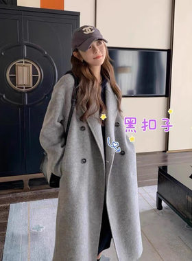 灰色羽绒服内胆羊绒大衣女2026新款冬装加厚小个子呢子羊毛呢外套