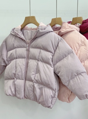 云朵泡芙~110-160女宝儿童空气棉服连帽面包服冬季加厚保暖外套