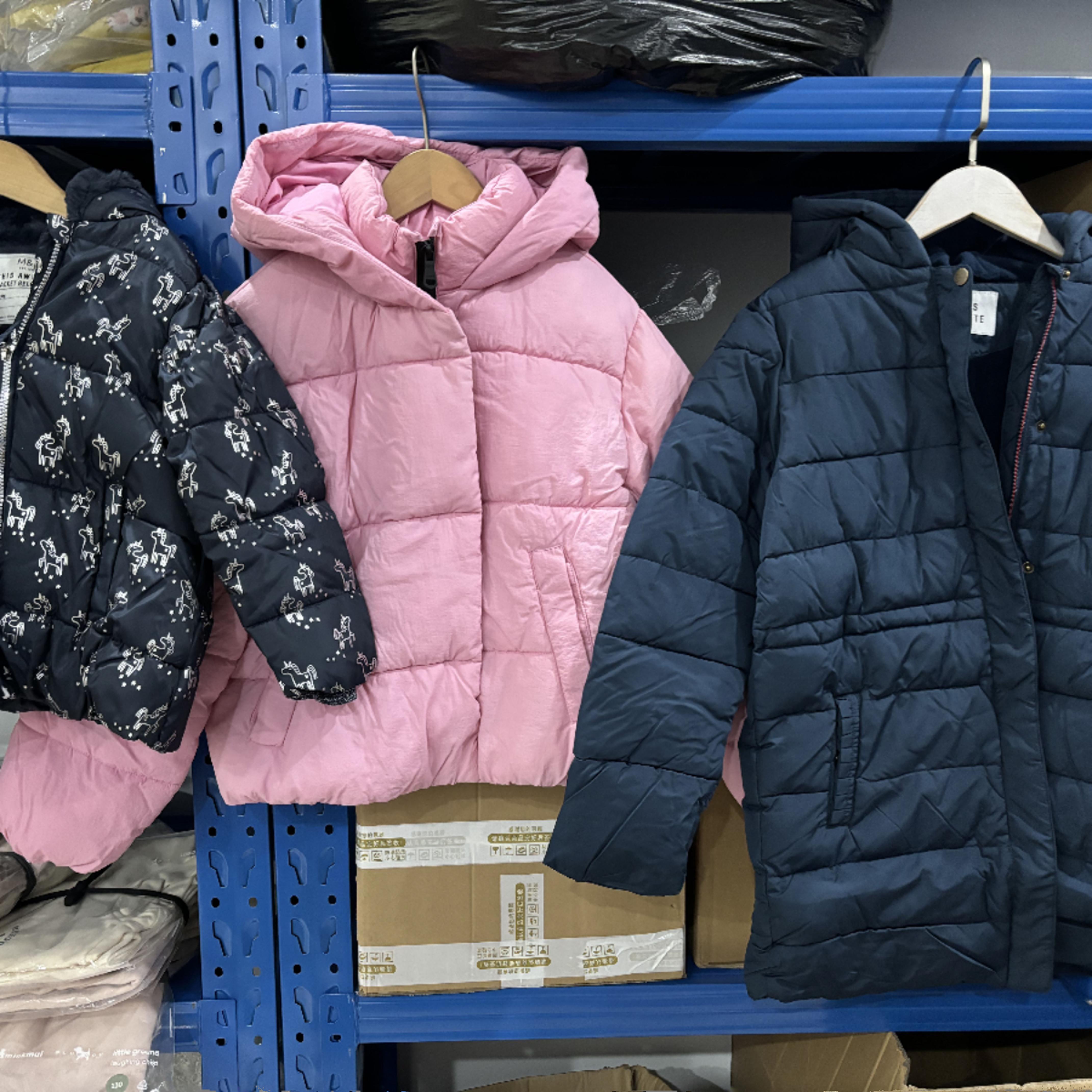 【直播断码清】出口外贸1-12岁童装女童棉服连帽外套