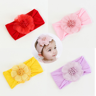 婴儿发带护囟门帽公主婴幼儿童可爱超萌不勒头蝴蝶结网红宝宝头饰