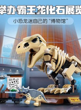 侏罗纪世界霸王龙化石展览男孩子