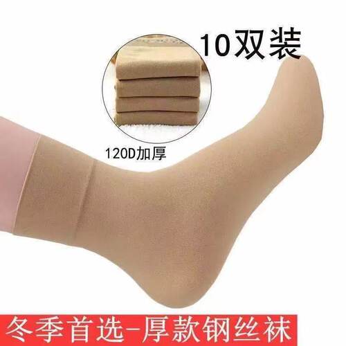 冬季加厚防勾丝天鹅绒短丝袜