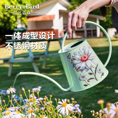 Berry&Bird园艺森林不锈钢长嘴浇水壶花园阳台植物浇花洒水壶新款